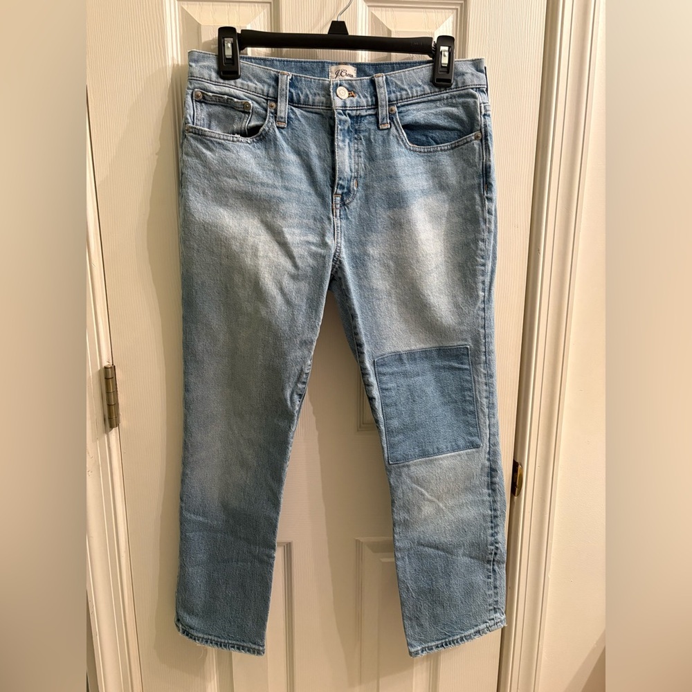 J. Crew Slim Boyfriend Jeans with Patch Detail